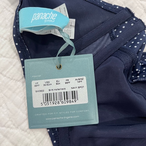 NWT Panache Britt Halter Bikini Top UK 36FF - Picture 4 of 4